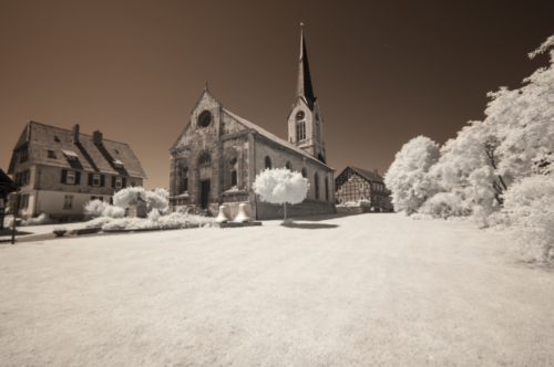 Infrarotaufnahme Digital Kirche in Lelm 2019